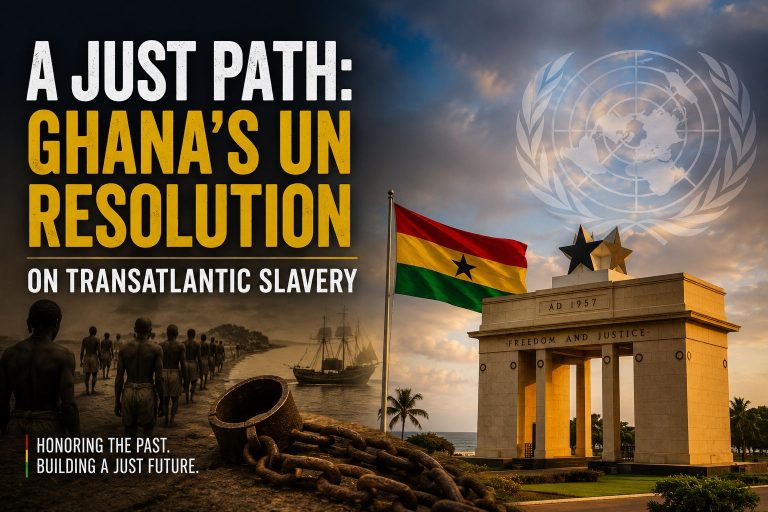 A just path: Ghana’s UN resolution on transatlantic slavery (by Kenneth Kgwadi, published in The Daily Friend, 11 April 2026)